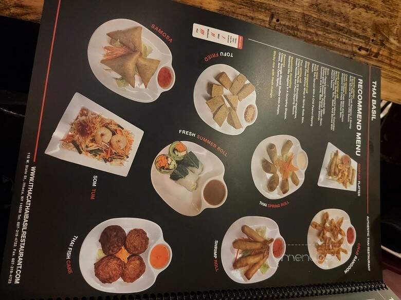 Thai Basil Restaurant - Ithaca, NY menu_pic