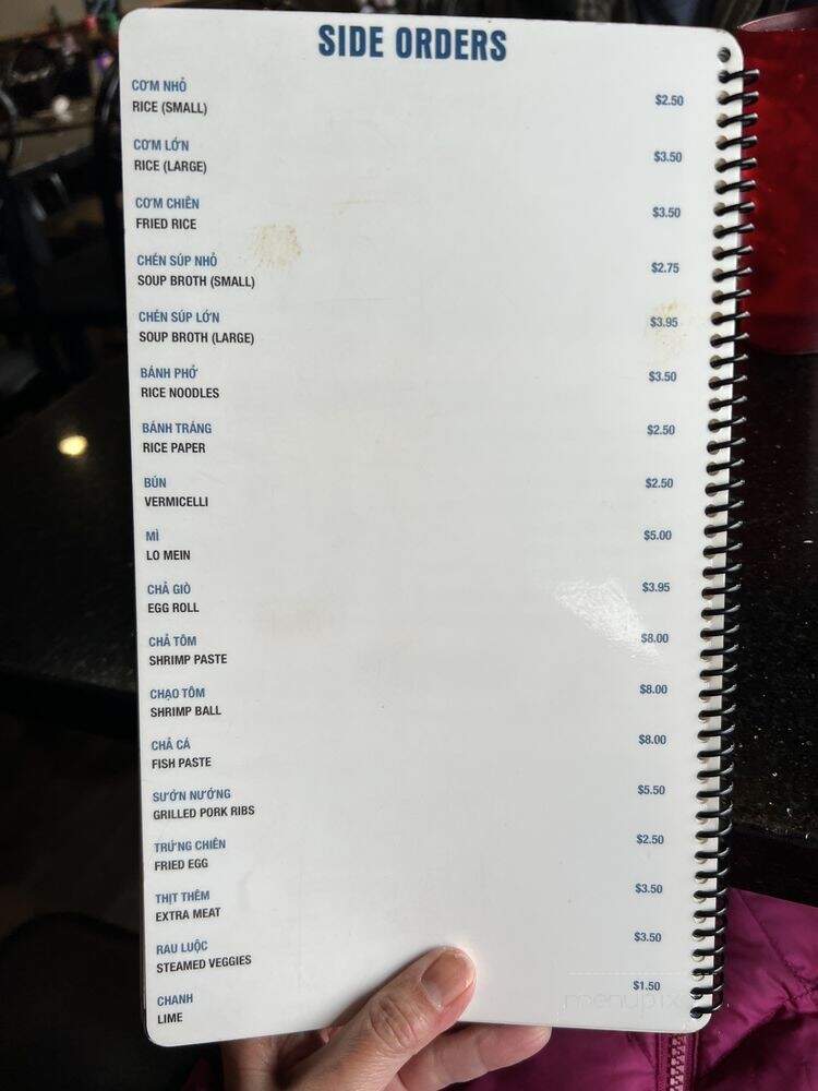 Saigon Bowl - Denver, CO menu_pic