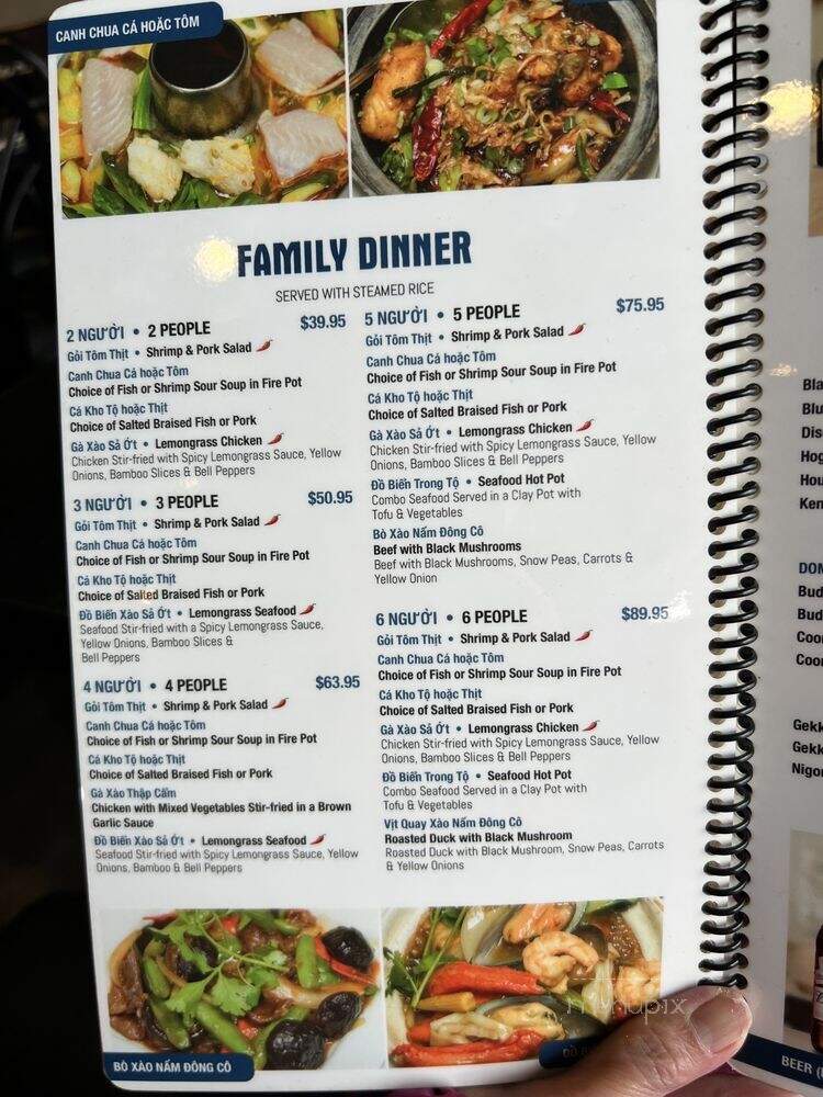 Saigon Bowl - Denver, CO menu_pic