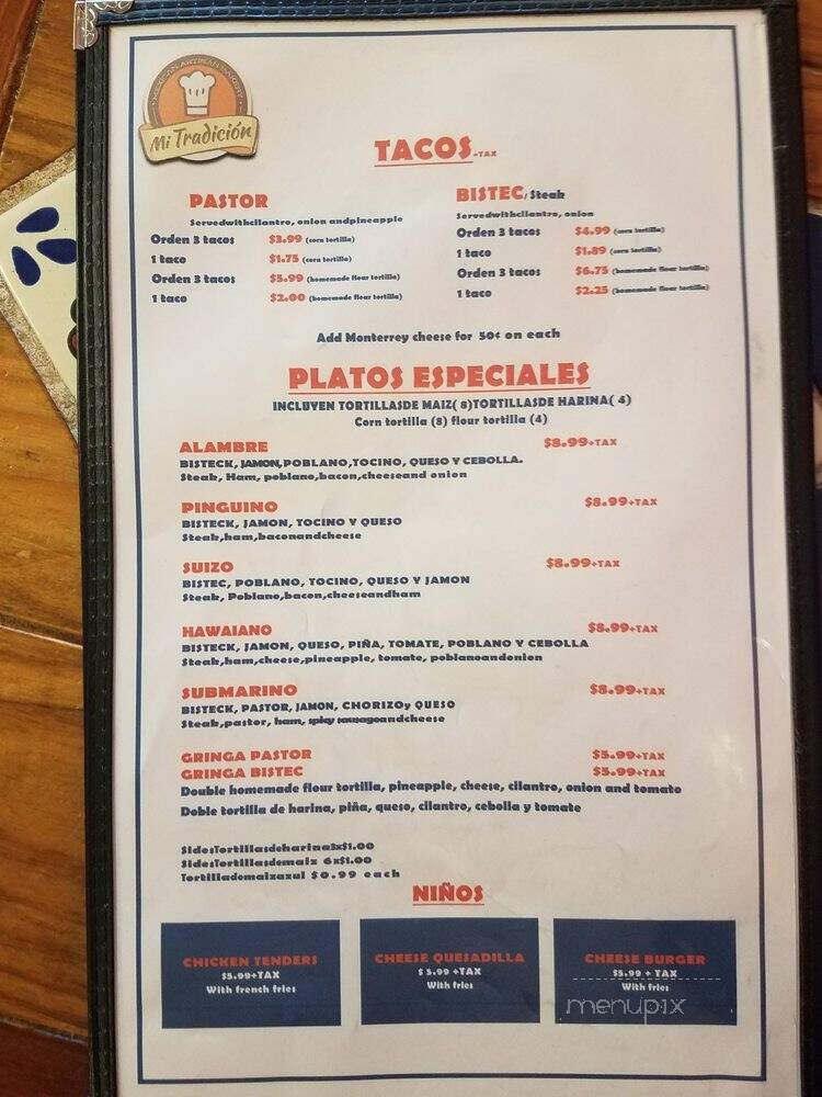 Mi Tradicion Bakery - Austin, TX menu_pic