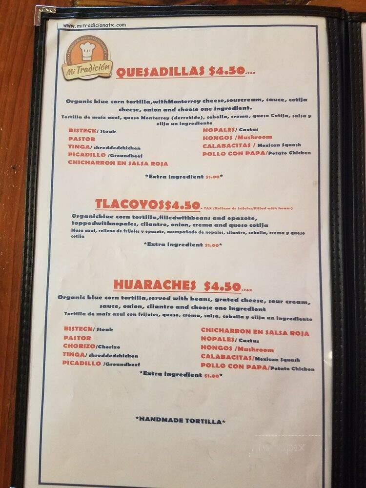 Mi Tradicion Bakery - Austin, TX menu_pic