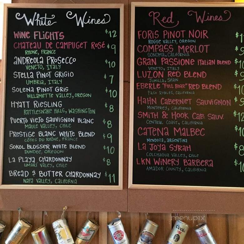 The Cork and Cask - Cornelius, NC menu_pic