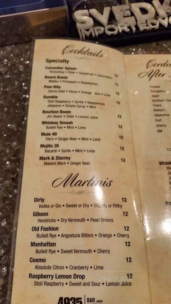 4935 Bar and Kitchen - Bethesda, MD menu_pic