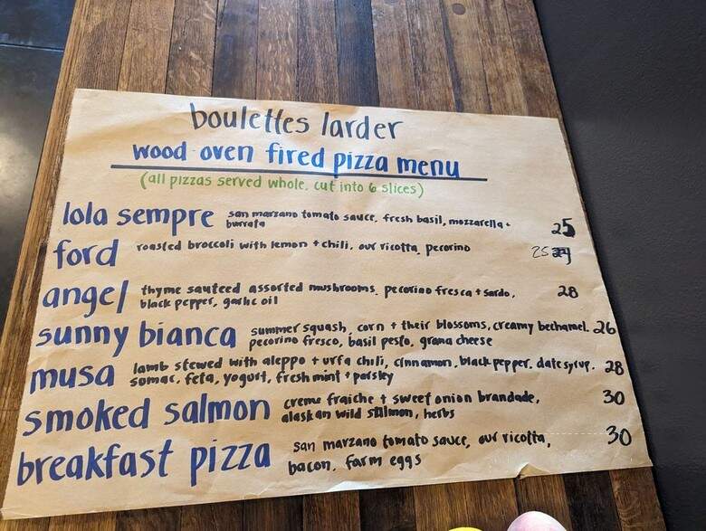 Bouli Bar - San Francisco, CA menu_pic