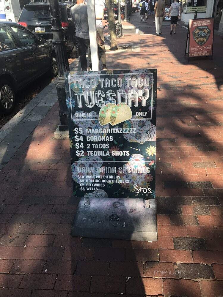 Sto's Bar & Restaurant - Philadelphia, PA menu_pic