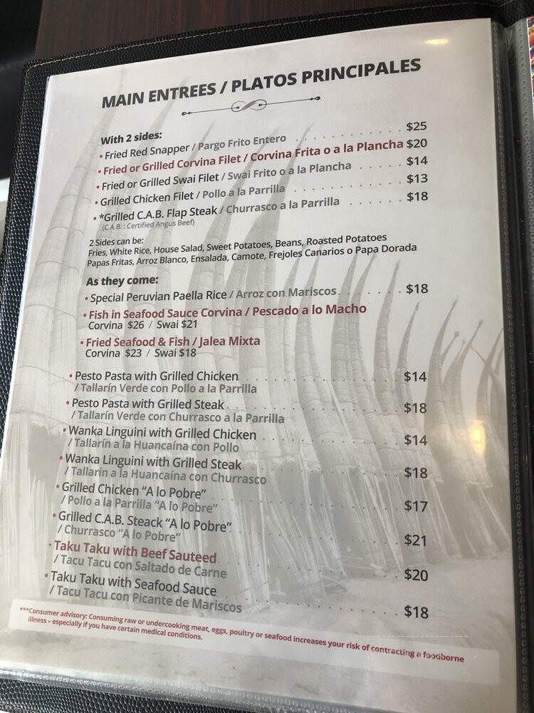 Cebiche-Bar - Hollywood, FL menu_pic