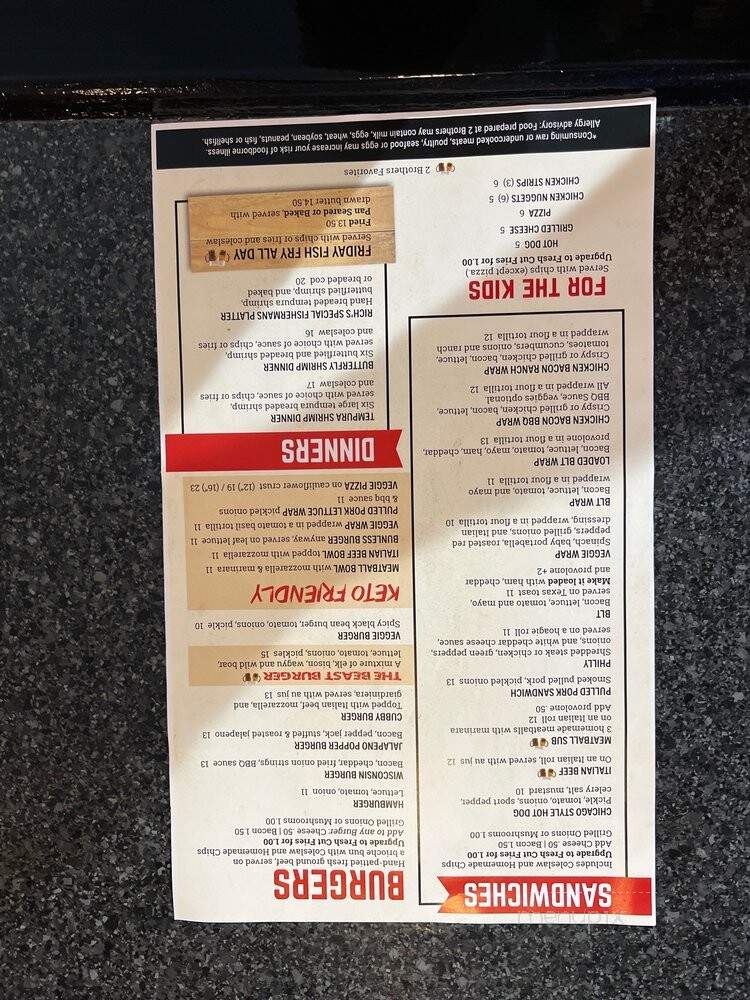 Pub N Grub - Genoa City, WI menu_pic