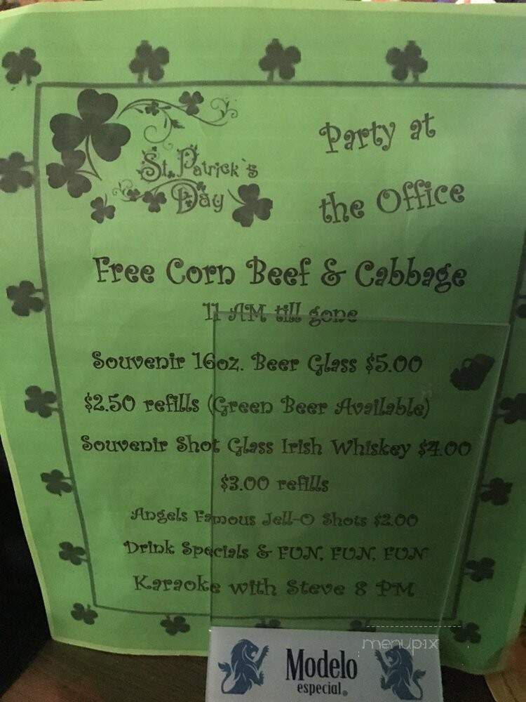 Office Bar and Grill - Hemet, CA menu_pic