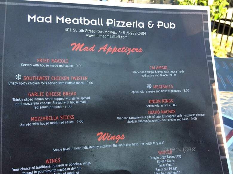 Mad Meatball Pizzeria & Pub - Des Moines, IA