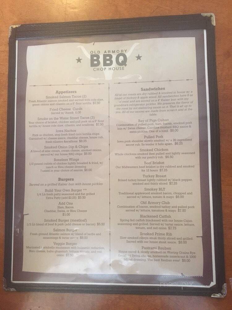 Old Armory BBQ - Decorah, IA