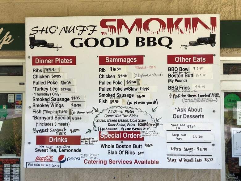 Smokin' Good BBQ - Hinesville, GA menu_pic