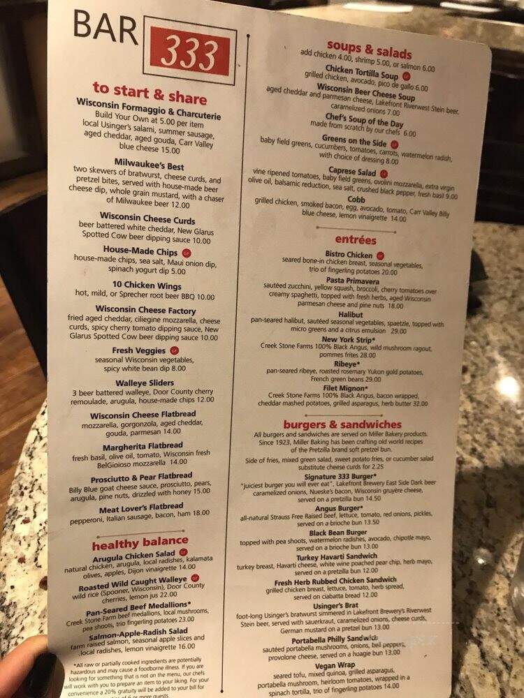 Bistro 333 - Milwaukee, WI