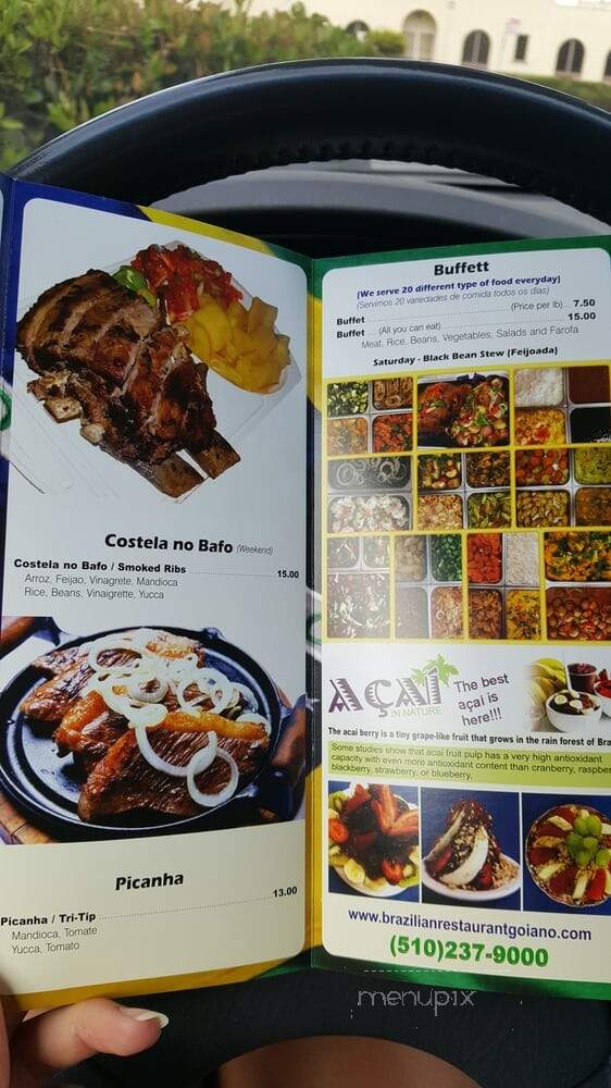 Brazilian Coffee House & Restaurant - Richmond, CA menu_pic