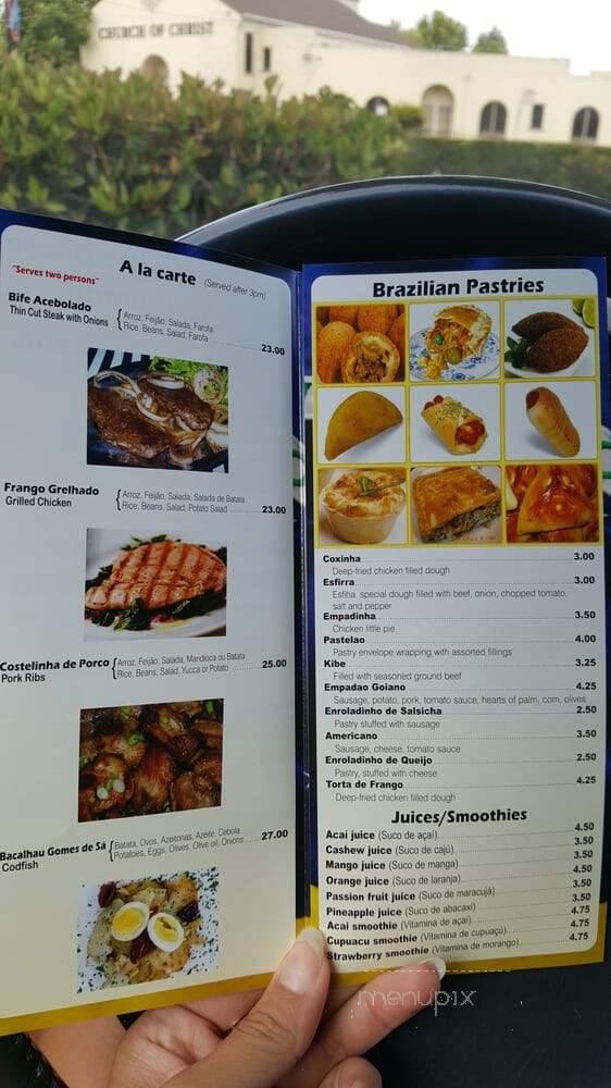 Brazilian Coffee House & Restaurant - Richmond, CA menu_pic