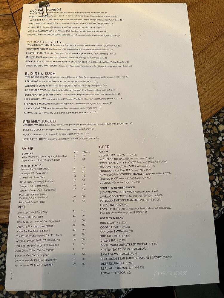 Whiskey Cake Kitchen & Bar - Plano, TX menu_pic