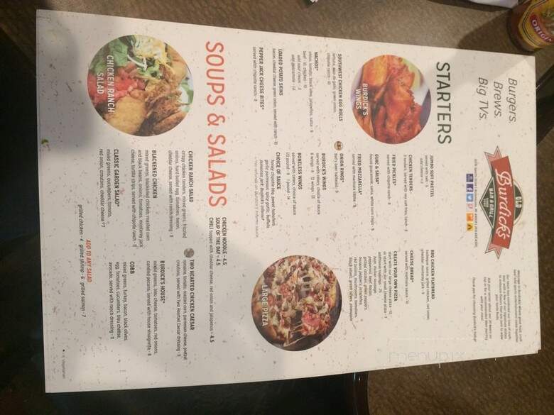 Old Burdick's at Wings West - Kalamazoo, MI menu_pic