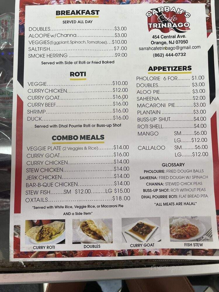 Cafe Trinbago Cuisine - Orange, NJ menu_pic