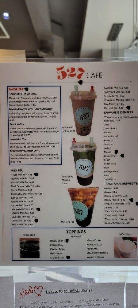 527 Cafe - Evanston, IL menu_pic
