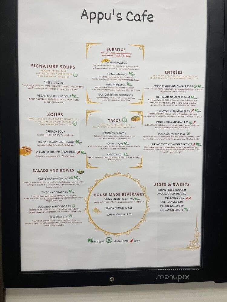 Appus Cafe - Long Beach, CA menu_pic