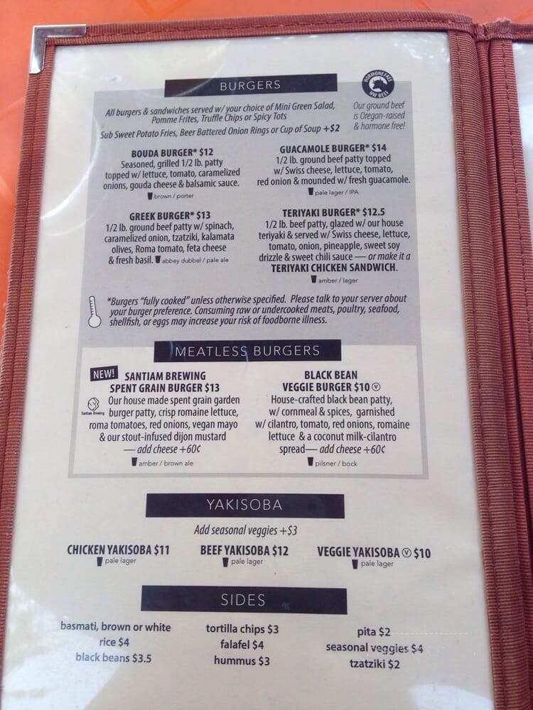 Venti's Cafe & Taphouse - Salem, OR menu_pic
