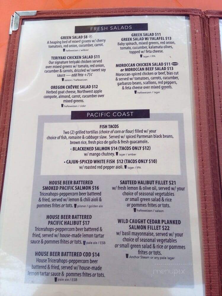 Venti's Cafe & Taphouse - Salem, OR menu_pic