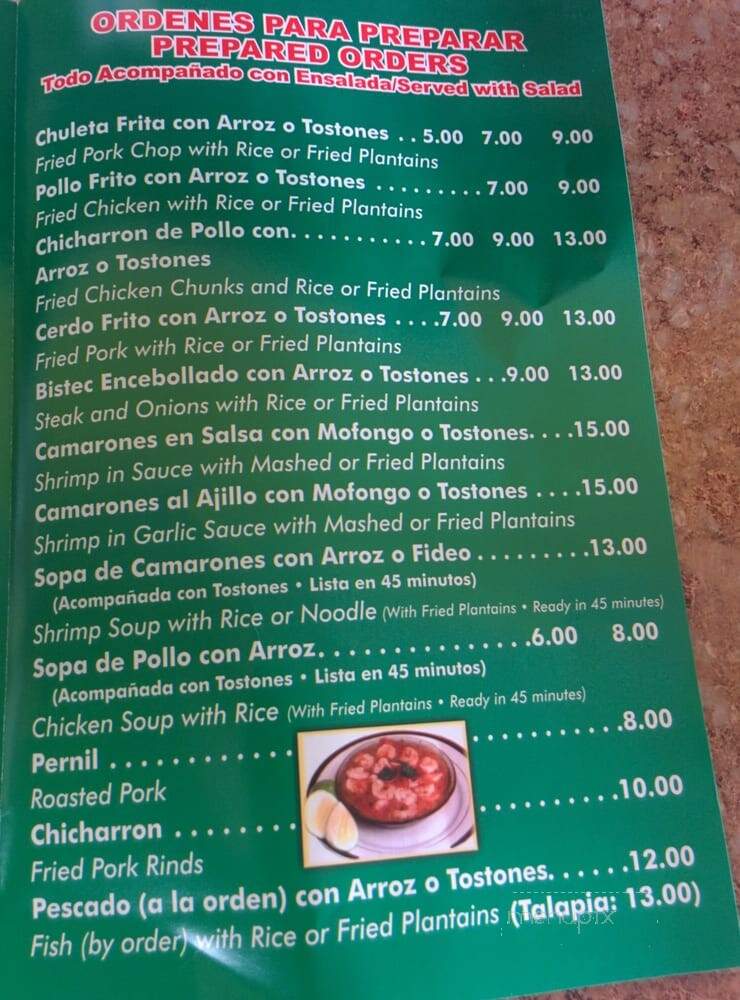 Amarilis Cafe - Lansdale, PA menu_pic