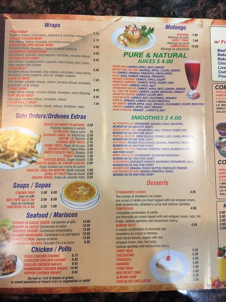 La Villa Cafe - Brooklyn, NY menu_pic