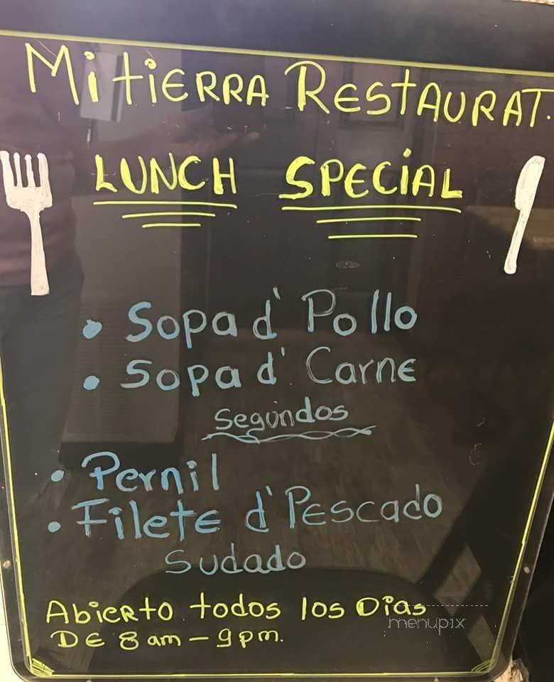 Mi Tierra Cafe - North Bergen, NJ menu_pic