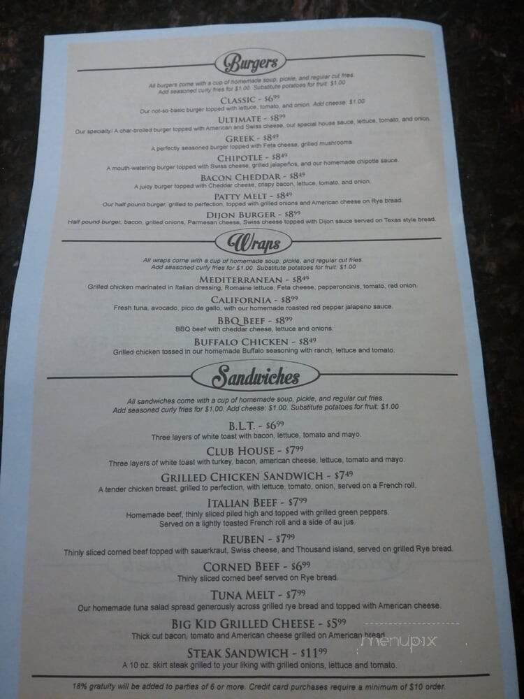 Egg Beater Cafe - Lyons, IL menu_pic