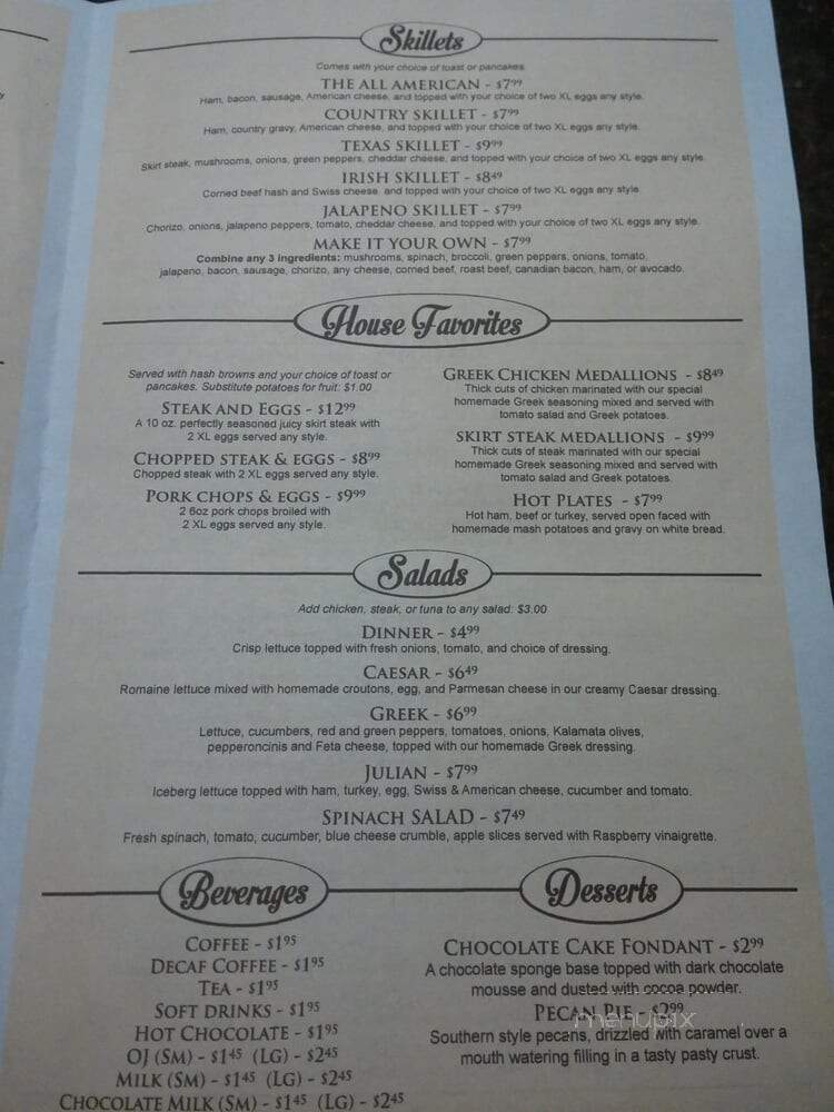 Egg Beater Cafe - Lyons, IL menu_pic