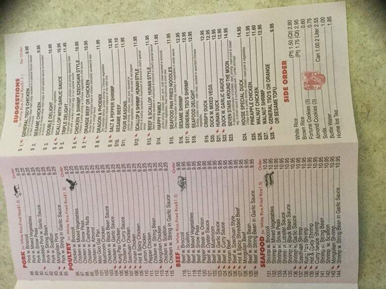 Crystal Jade Chinese Restaurant - Saint Paul, MN menu_pic