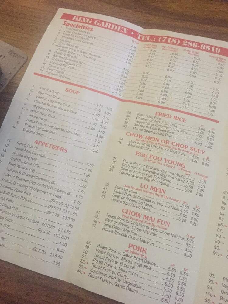 New King Garden - Jamaica, NY menu_pic