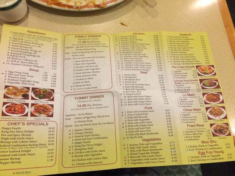 Yummy China - Denver, CO menu_pic