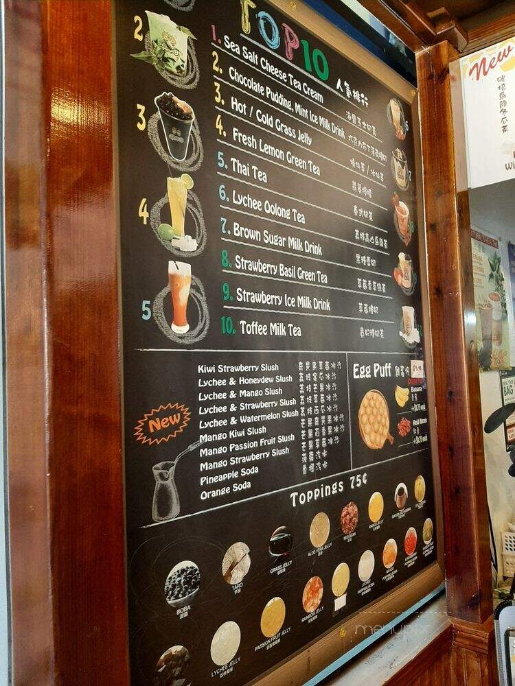 Honey B Tea House - San Francisco, CA menu_pic