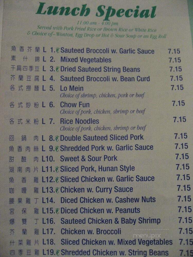 Chinese Palace - New York, NY menu_pic