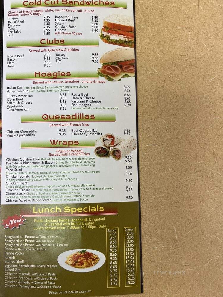 Peter's Pizza And Deli - Trenton, NJ menu_pic