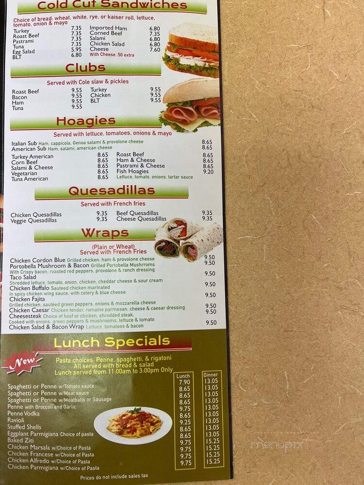 Peter's Pizza And Deli - Trenton, NJ menu_pic