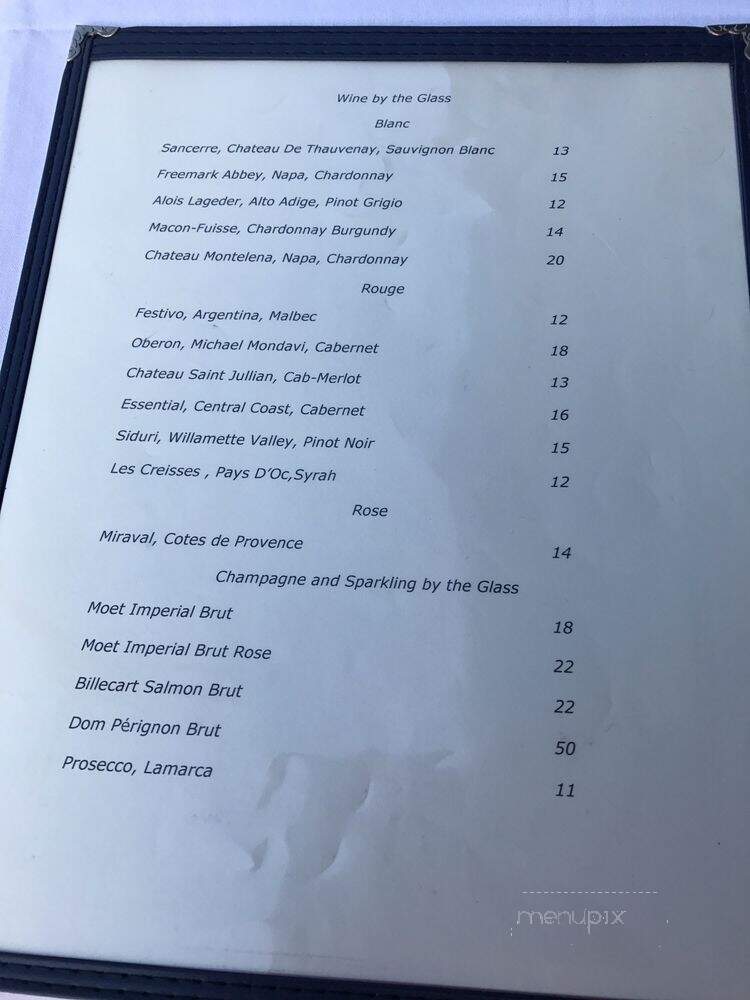 Le Bilboquet - Dallas, TX menu_pic