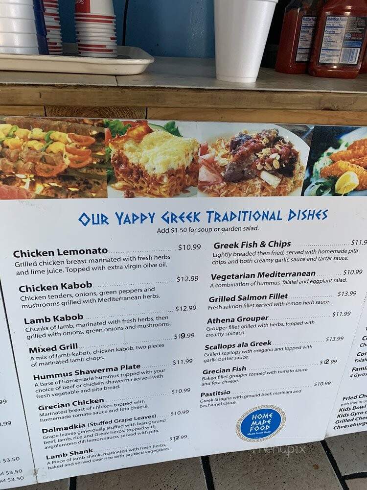 Yappy Greek - Worthington, OH menu_pic