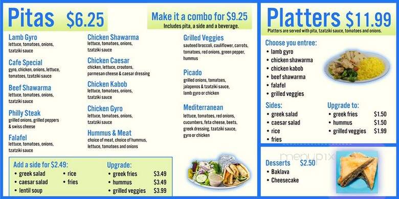 Pita Cafe - Scottsdale, AZ menu_pic