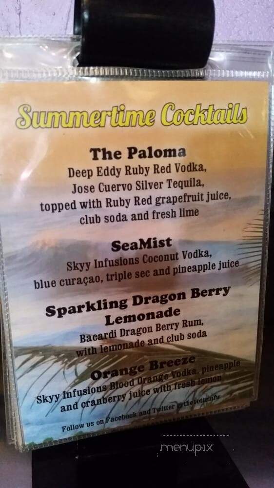 The Bottom Bar and Grill - Fort Worth, TX menu_pic
