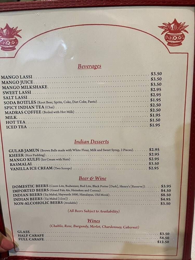 Abhiruchi Indian Cuisine - Vancouver, WA menu_pic