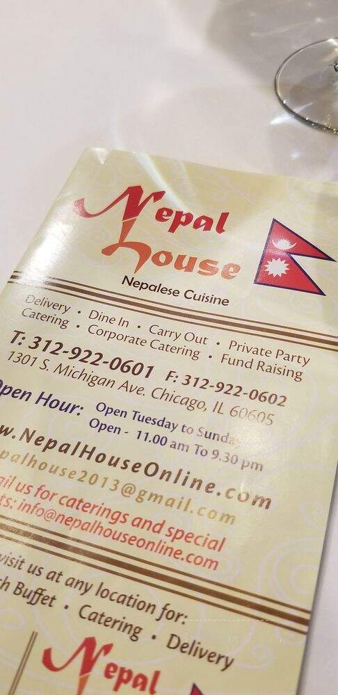Nepal House Indian Restaurant - Chicago, IL menu_pic