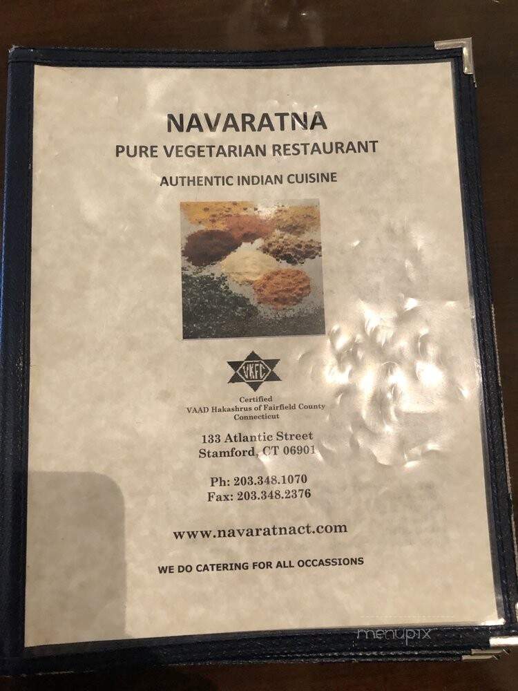 Navaratna Vegetarian Indian - Stamford, CT menu_pic