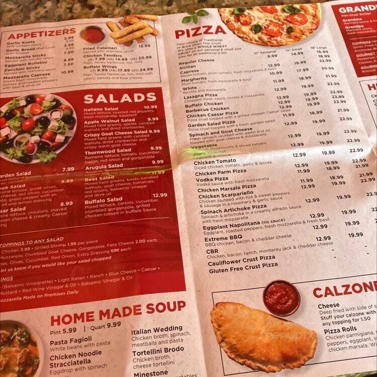 Italia Brick Oven Pizzeria - Thornwood, NY menu_pic