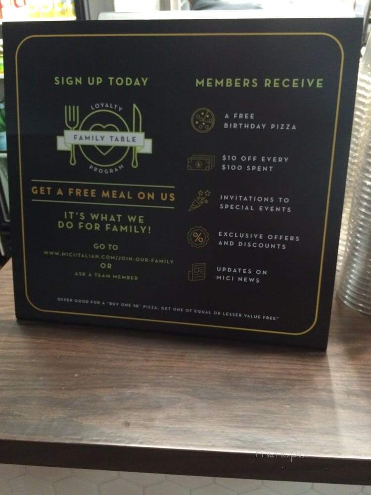 Mici's Italian - Denver, CO menu_pic
