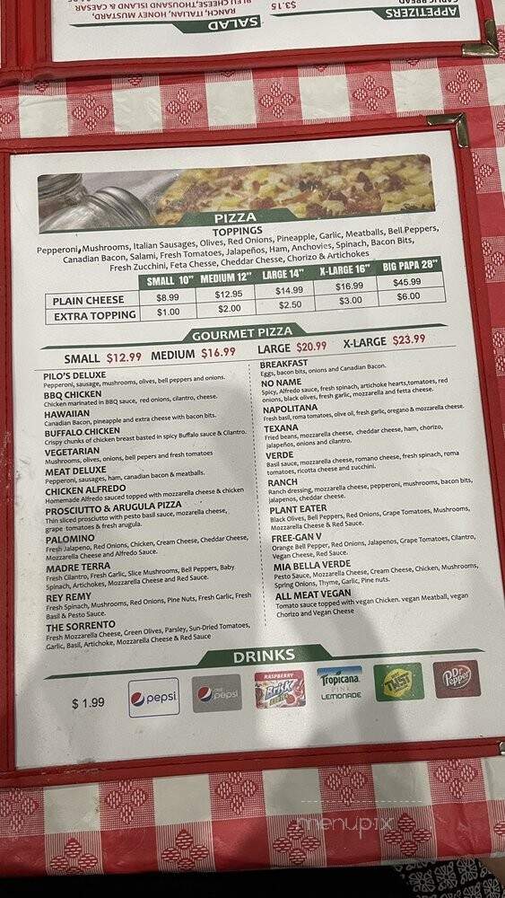 Sorrento Italian Kitchen - Long Beach, CA menu_pic
