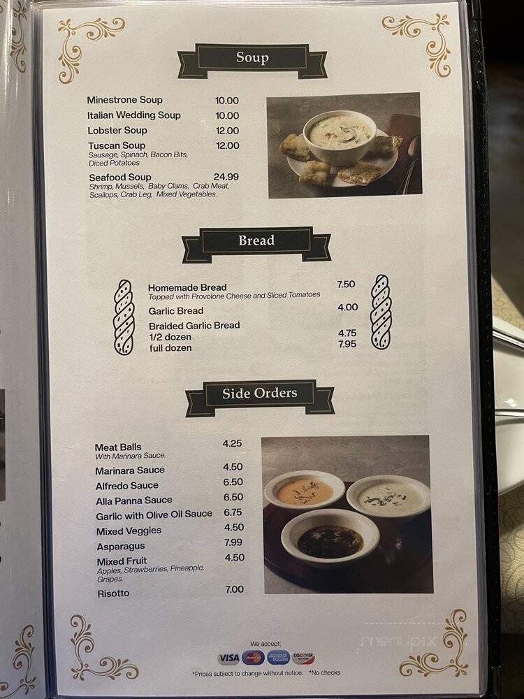 Roma's Italian Restaurant - Cumby, TX menu_pic
