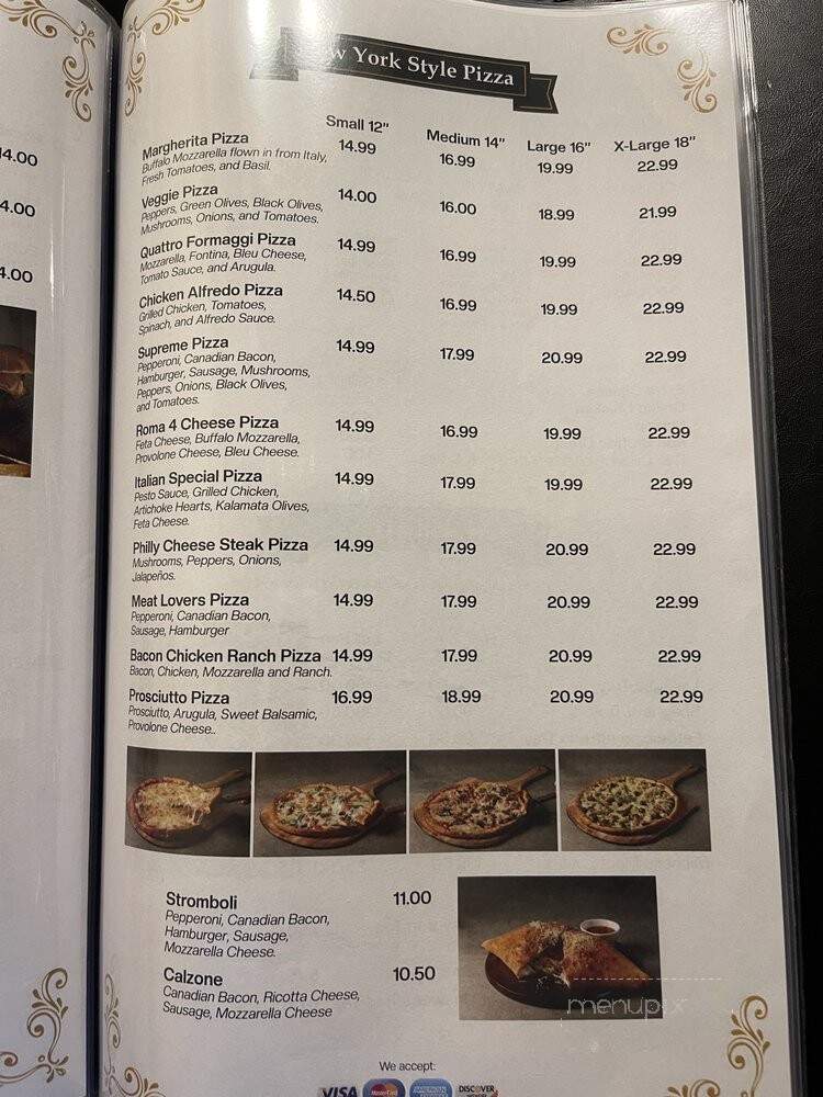 Roma's Italian Restaurant - Cumby, TX menu_pic