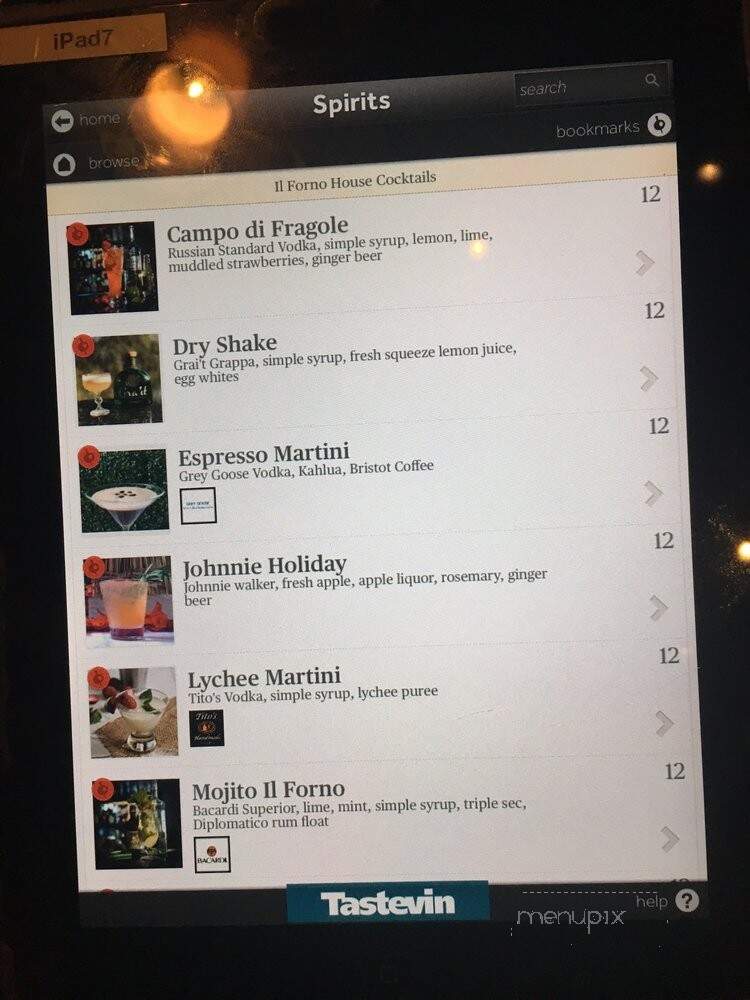 IL Forno Ristorante - Doral, FL menu_pic